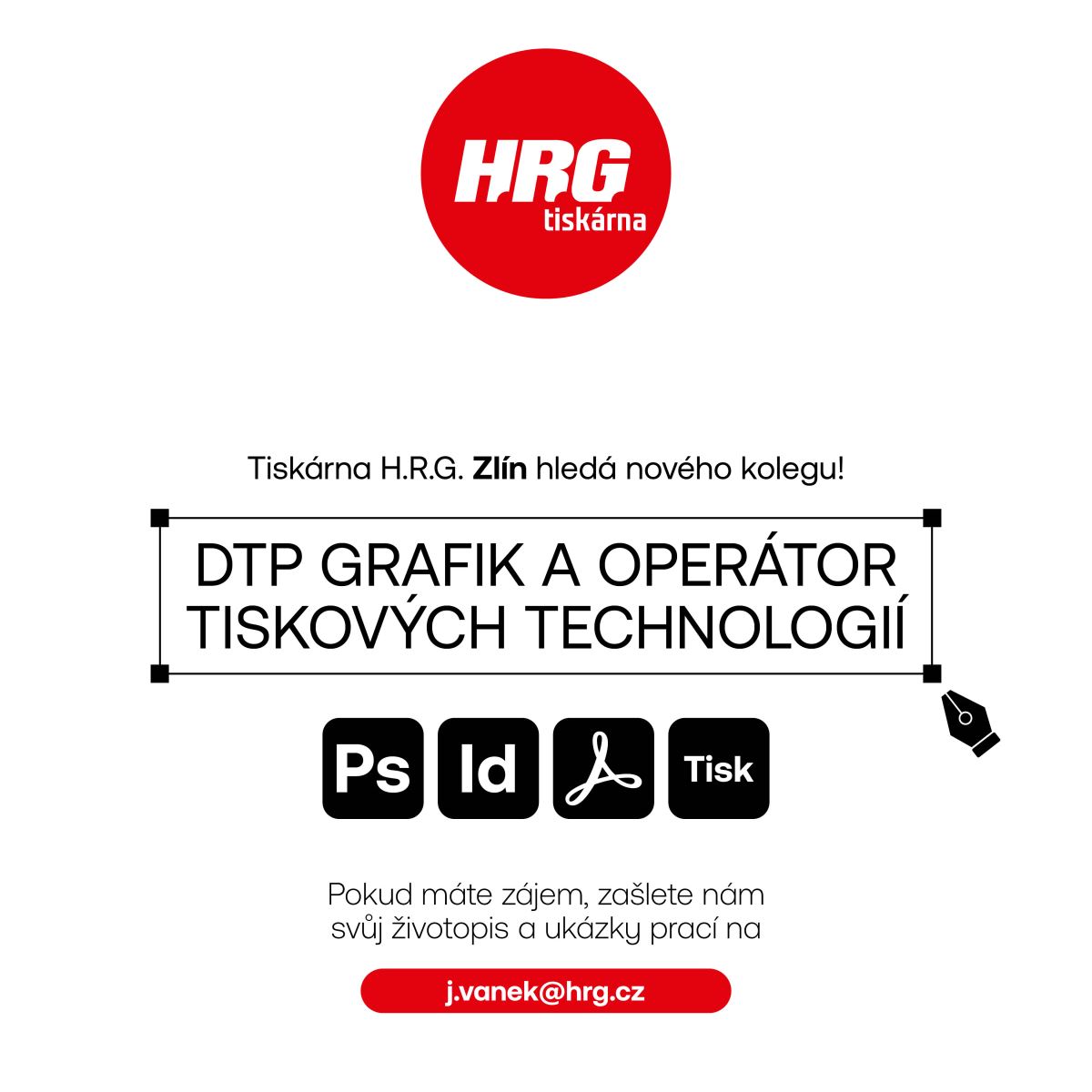 Izerát HRG Zlín DTP a digitisk